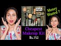 OMG..! Trying World Most *CHEAPEST* Makeup Kit From Meesho😱 || Riya Paul