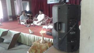 Hrudayesh R Krishnan singing Gokulapala Hare at Irinjalakkuda Nadopasana