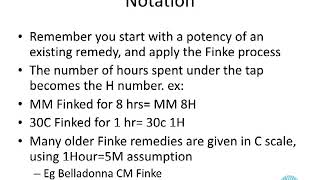 How to make a Finke Potency