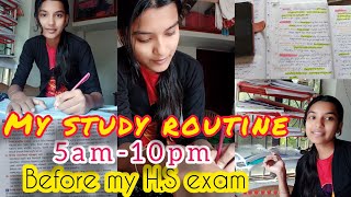 Daily routine before my H.S Exam 😌 Morning to night routine...(5am-10pm‎) @DishaniDhara