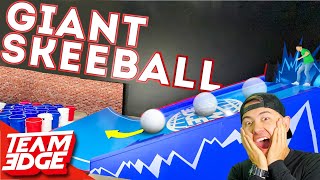 We Made a GIANT 20 foot Skee-Ball Slope!!