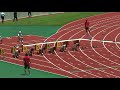 国体群馬県予選　少年a女子100m予選1組