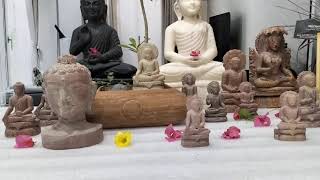 SMALL STONE BUDDHA STATUES FOR ZEN GARDEN, BONSAI TREES, GARDEN AND HOME FROM STONEMART™