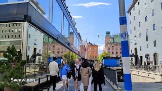 [4K] Wonderful Street KUNGSGATAN (Kings Road), Stockholm 🇸🇪 Sweden Sept 2022 WALK TOUR - Street View