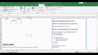 How to Sum Range Ignoring Errors in Excel