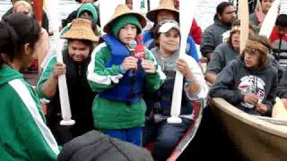 Chehalis WA canoe family introduced at Cowichan