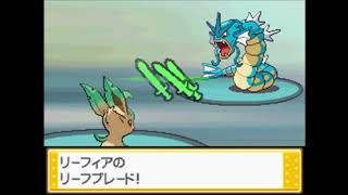 【ポケモンHGSS #9】バトルファクトリー 金ネジキ戦(Lv50)（リーフィア(6V)・ドククラゲ・ドータクン VS ニョロトノ・ユキメノコ・ギャラドス）【金ネジキ】