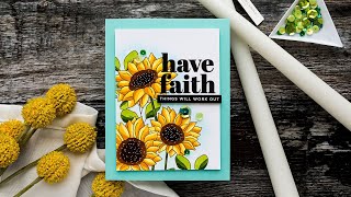 Yippee for Yana: Sunflowers \u0026 Copic Blend Free Coloring