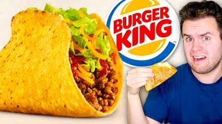 Trying Burger King's TACOS + More NEW Items! - Fast Food Taste Test!