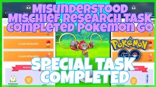 Misunderstood Mischief Research Pokemon go | Pokemon Go Research Task | Pokemon Go Game New Event