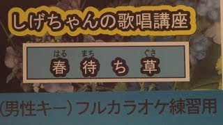 「春待ち草」しげちゃんのカラオケ実践講座 / 走 裕介・男性用カラオケ(オリジナルキー）