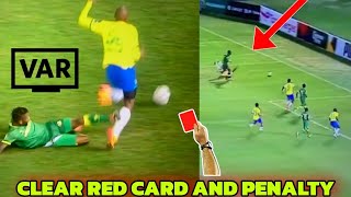 SUNDOWNS WAS ROBBED RED CARD AND PENALTY