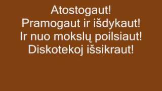 Eugenijus Ostapenko - Atostogaut. Lyrics, Zodziai