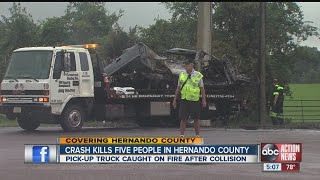 Crash kills five people in Hernando County
