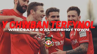 Y Chwiban Terfynol | Wrecsam 2-0 Aldershot Town