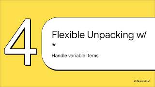 04 Python Tuple Unpacking
