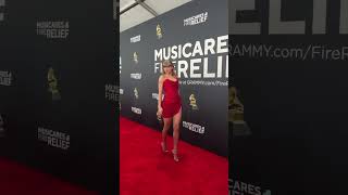 Taylor Swift wearing Red (Taylor’s Version) at the 2025 Grammys #taylorswift #grammys #grammys2025