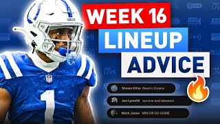 Fantasy Football Week 16 Lineup Advice | NFL Inactives, Injuries \u0026 Start/Sit Decisions (2024)