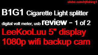 YanTu cigarette lighter splitter review 1 of 2 (B1G1 from buying LeeKooLuu wifi backup camera)