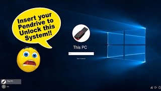 Unlock Your PC Using Pan Drive Without Password Login Your Laptop OR PC #shorts