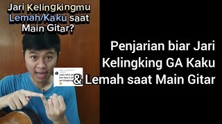 Cara Ngatasin Jari Kelingking Lemah / Kaku saat Main Gitar (+contoh Penjarian)