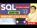 How to Import Data in My Sql | How to import csv file into sql | Import Excel File into sql