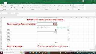 प्रधानमंत्री पिक  विमा योजना Mix Crop Ratio Calculator च्या मदतीने  अर्ज कसा भरावा