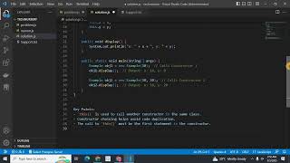 How to Call One Constructor from Another in Java | Constructor Chaining Explained