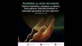 Peygamber Efendimizin Fakirlikten Korunma Duası #hadis #şiir  #çay #sohbet