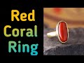 Red Coral Rings | coral ring | red coral | white coral |