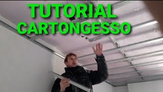 CONTROSOFFITTO IN CARTONGESSO parte 1