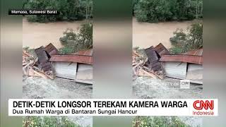 Detik-Detik Longsor Terekam Kamera Warga