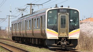 【信越本線】E129系A26編成 2534M 荻川～さつき野間