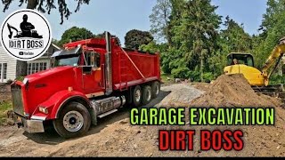 Excavating a Garage with a Carriage house