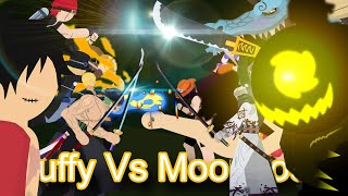 Luffy vs Black beard pt.2 | Luffy vs Moongod | 1080p | One Piece Fan animation | Stick nodes