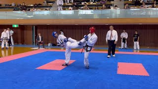 第17回全日本選手権《組手》男子 -57kg級（準決勝1）17th All Japan championship Sparring Male -57kg Semifinal1／ITFテコンドー