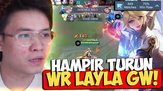 HAMPIR NURUNIN WR, KITA TETEP GENDONG PAKE LAYLA ! - Mobile Legends