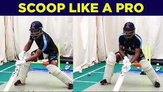 👀 WHAT A SHOT!! | Learn How To Play The Scoop / Ramp Shot | Pro Batting Nets Session (Mic'd Up)