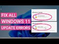 How To Fix All Windows 11 Update Errors  | Updates Failed Solved