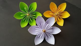 DIY: How to Make Kusudama Paper Flower!!! Easy Origami Kusudama Flower For Bigginers!!!