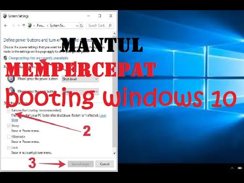 [tutorial] Cara Mempercepat Booting Windows 10 - YouTube