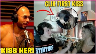 CLIX Finally Gets His FIRST KISS On LIVE STREAM After ANDREW TATE HELP HIM! (Clix X Andrew Tate)