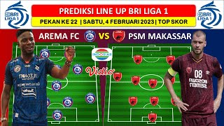 Prediksi Line UP AREMA FC vs PSM - Klasemen Liga 1 2023 Terbaru - Jadwal BRI Liga 1 Hari Ini
