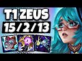 T1 Zeus Aurora vs Jayce TOP [ TripleKill ] Patch 14.15 Korea Grandmaster ✅