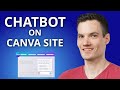 How to Add a Chatbot to Your Canva Website