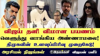 Vijay, Trisha விமான பயணம் | MGR-ஐ வம்புக்கு இழுக்கலாமா? Ithayakkani Vijayan | IK TV | Annamalai DMK