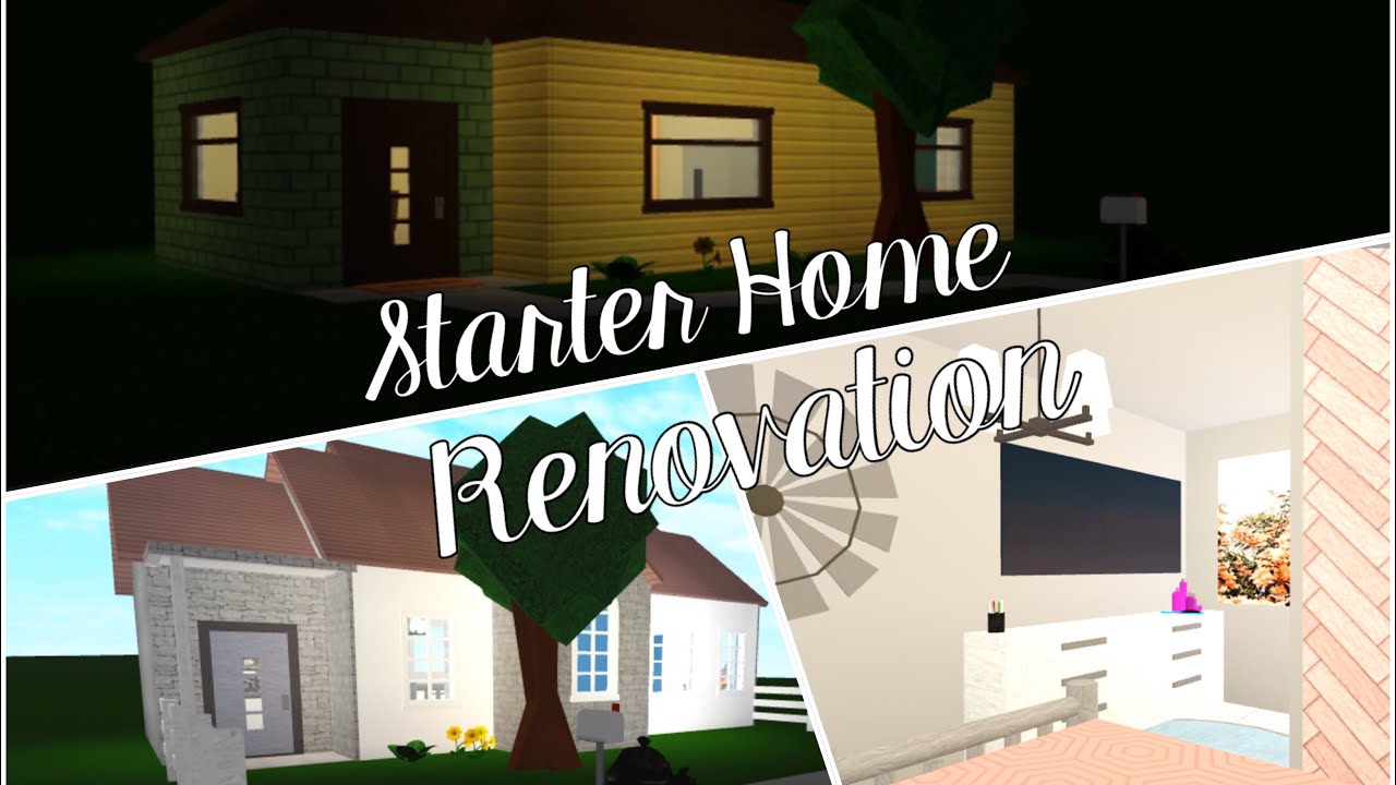 Renovating The Bloxburg Starter House - YouTube