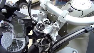 ROX SPEED FX® 2  Pivoting Bar Risers for BMW R1200GS   R1200GSA Watercooled: Post-Install