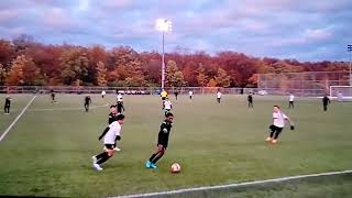 Lewis' U13 Pickering FC Tournament 1st goal v NMSC PANTHERS (NorthMississauga) 081022