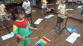 20140701 幼兒音樂律動 鐵琴敲奏訓練 ─ 認識音名 (百分音樂學苑 ─ 台南 音樂教室)